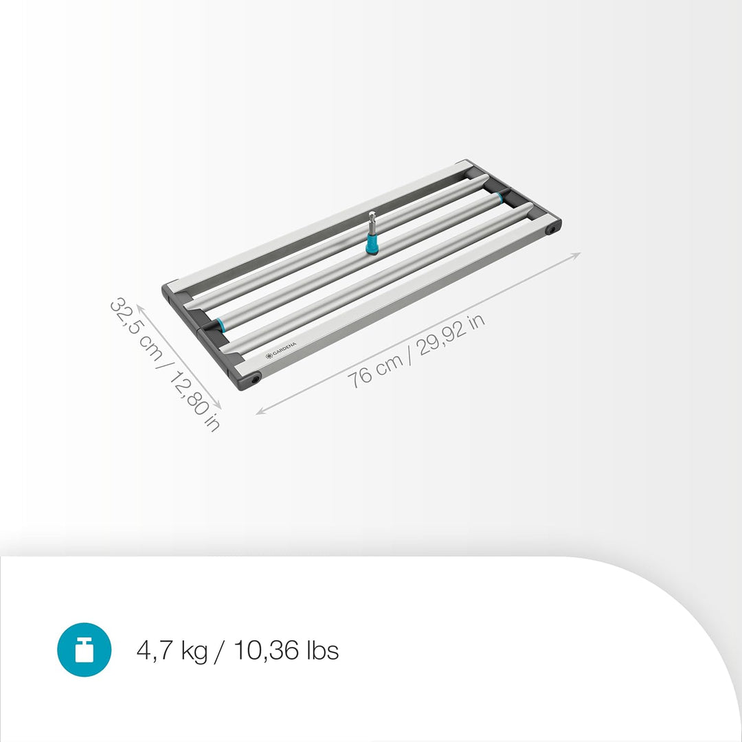 Gardena combisystem Rasen Rakel 76 cm, Nivellierrechen für effiziente Rasenpflege, für alle combisys