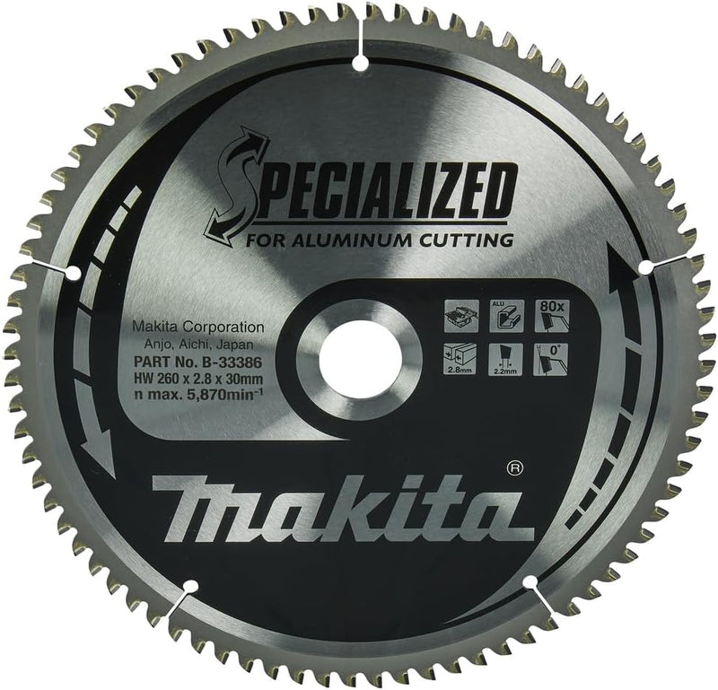 Makita Specialized Saegeblatt, 260 x 30 mm, 80Z, B-33386