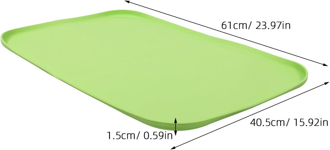 Angoily Eisbereiter Silikon Drip Tray für Arbeitsplatte, Grün