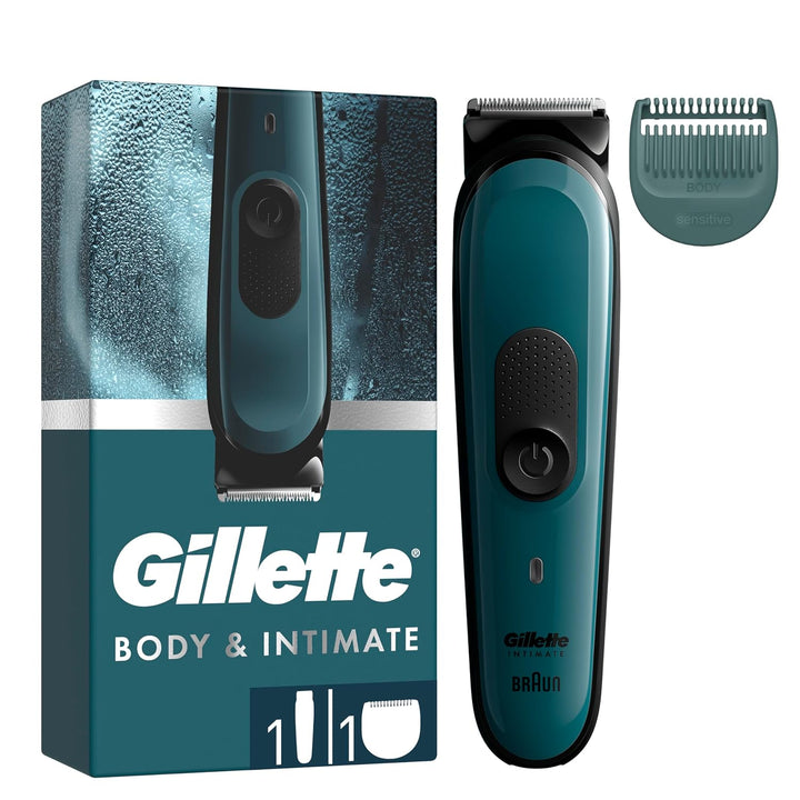 Gillette Intimate Elektrischer Körperrasierer Herren i3 für den Intimbereich, SkinFirst Intimrasiere