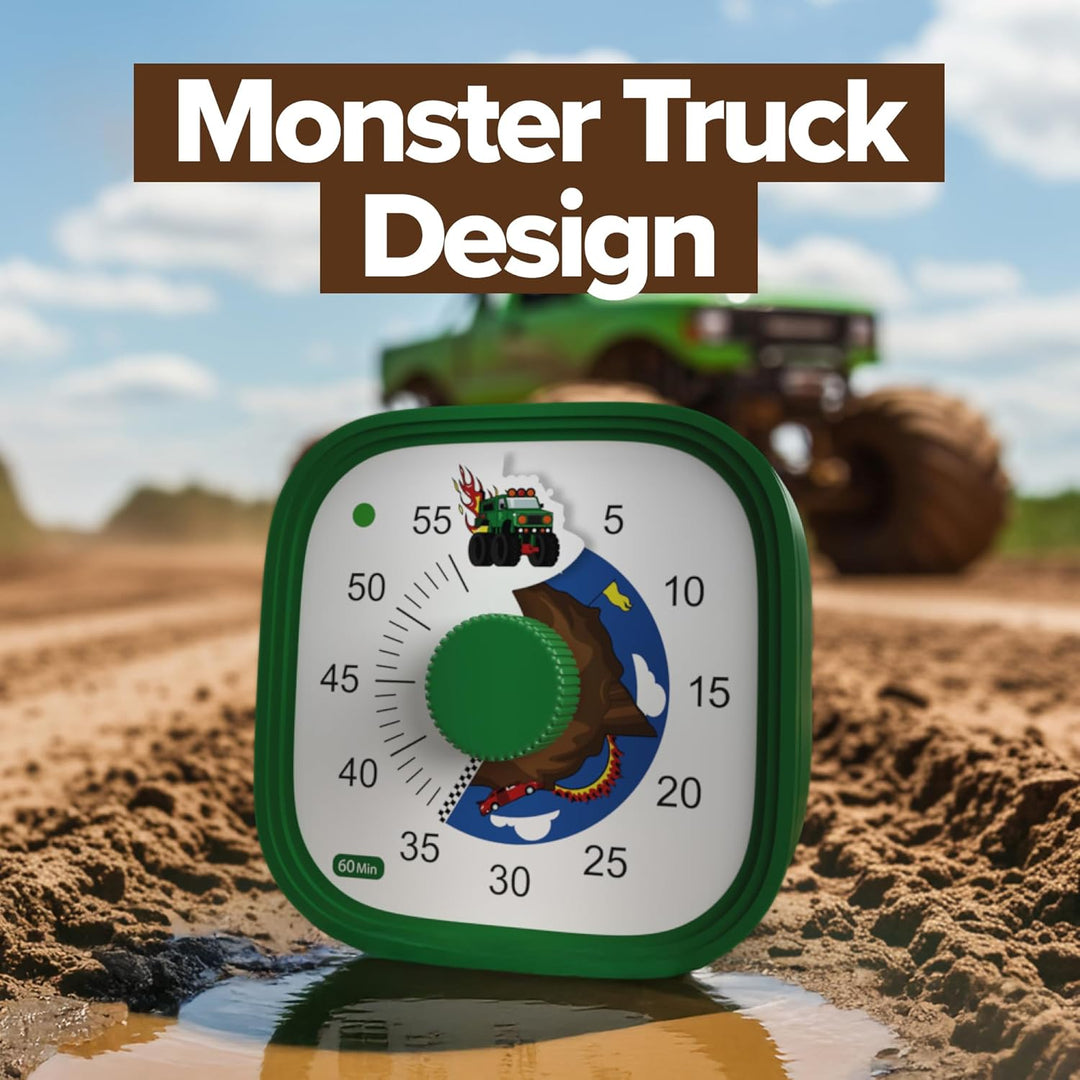 Visueller Timer für Kinder – TickTock Monster Truck – Zeitmanagement-Tool – 60 Minuten Countdown –