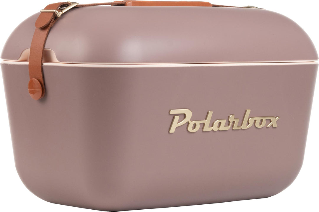 Kühlbox, 12 l, Gold, Braun mit goldfarbenen Details. POLARBOX Braun, Gold, Braun, Gold