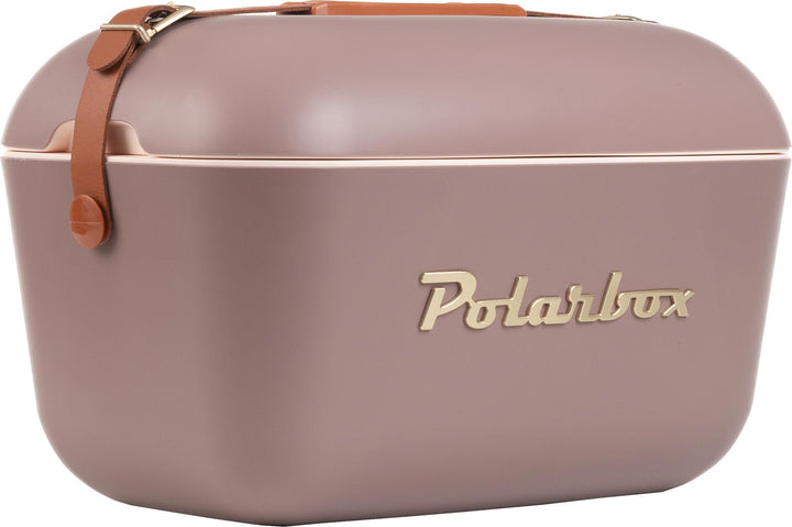 Kühlbox, 12 l, Gold, Braun mit goldfarbenen Details. POLARBOX Braun, Gold, Braun, Gold