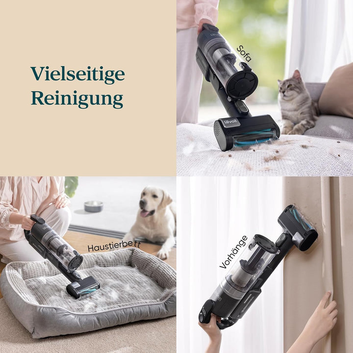 Levoit Originaler Mini-Motorbürste für LVAC-200 MAX & LVAC-300 Akku Staubsauger, Anti Hair Wrap, für