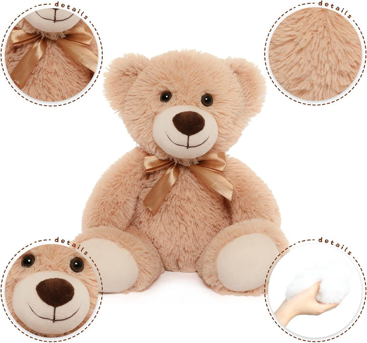 MorisMos 3 Packungen Teddybär Stofftiere Plüsch niedliches Plüschtier in 3 Teddybären 3 Stück kleine