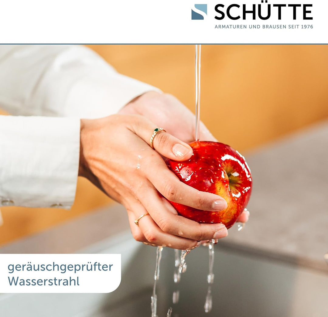SCHÜTTE 99860 AQUASTAR PRO Trinkwasser-Spültischarmatur mit Filtersystem, 3 Wege Küchenarmatur, Küch