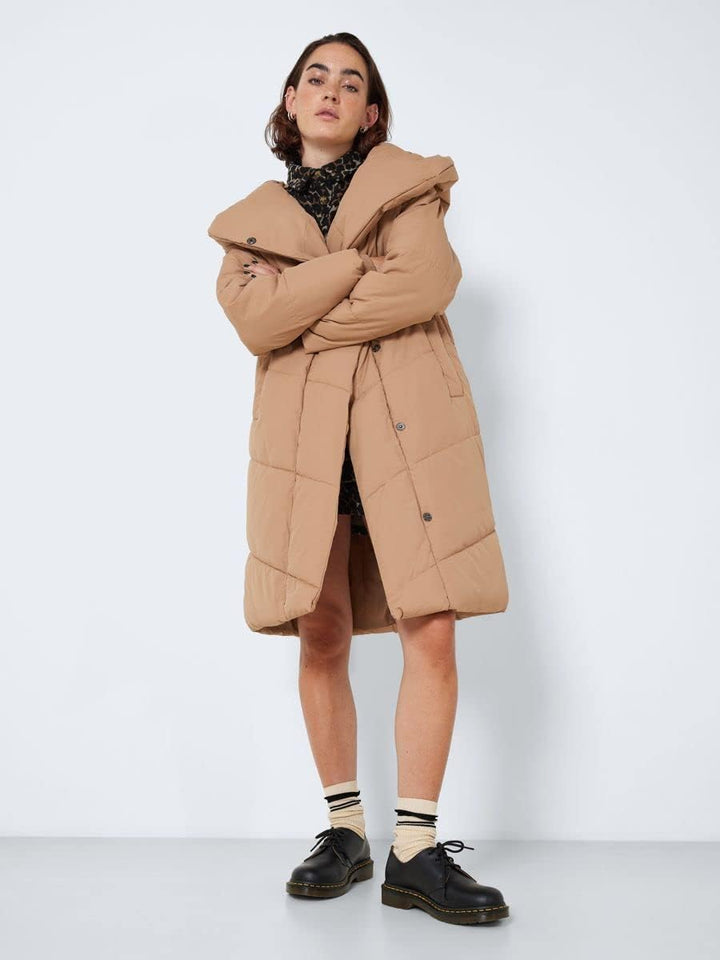 Noisy may Damen Nmtally L/S Long Jacket Bg Noos Jacke XS Tigers Eye/Detail:dtm Lining, XS Tigers Eye