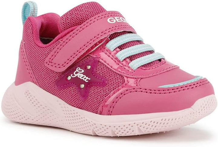 Geox Mädchen B Sprintye Girl D Sneakers 20 EU Fuchsia Aqua, 20 EU Fuchsia Aqua