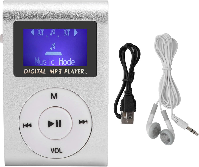 Mini-MP3-Player, Tragbarer Musik-Player, mit LCD-Bildschirm, Speicherkartenunterstützung, Maximale U