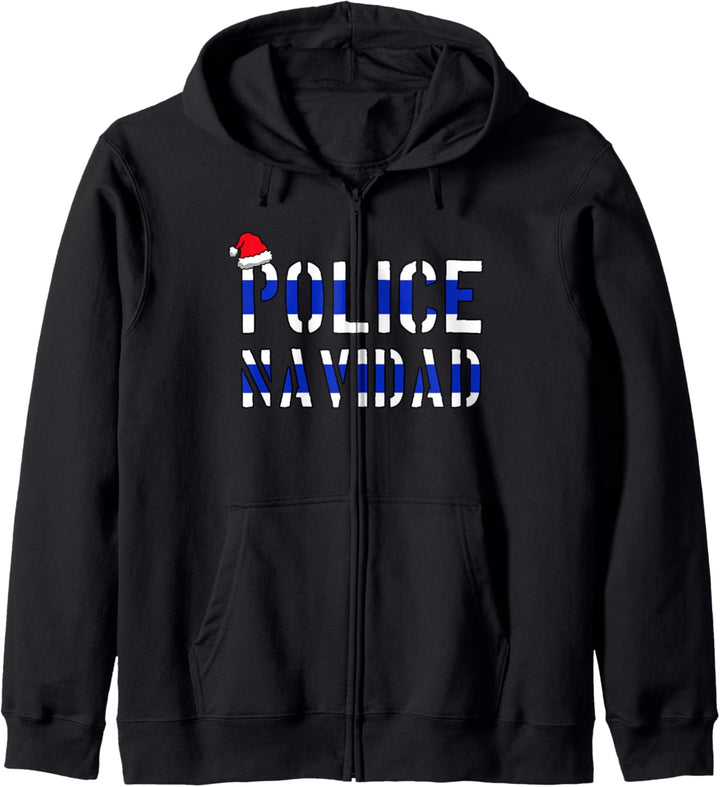 Police Navidad, Police Officer Ugly Christmas Sweater Gift Kapuzenjacke