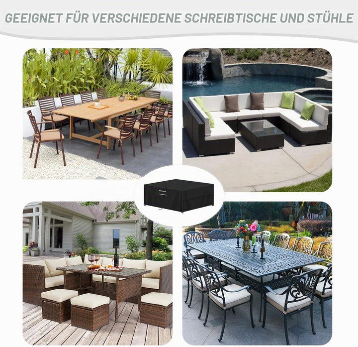 Abdeckung für Gartenmöbel Wasserdicht Abdeckung Loungemöbel | Abdeckplane Gartenmöbel Winterfest Tis