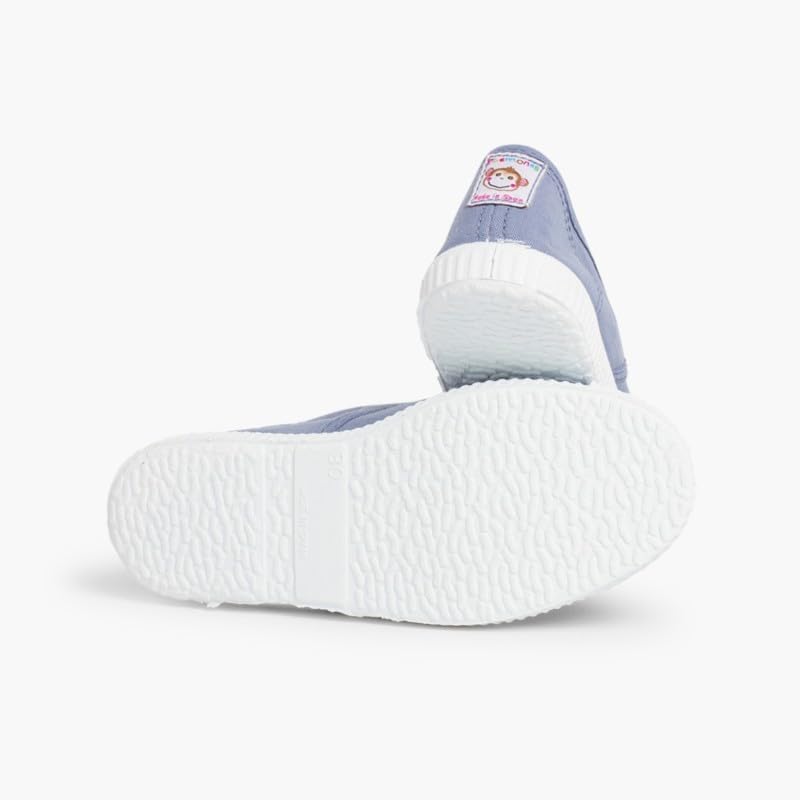 Pisamonas Leinwand-Sneakers ohne Schnürsenkel mit Gummispitze 22 EU Blau, 22 EU Blau