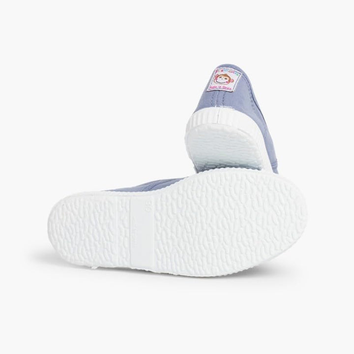 Pisamonas Leinwand-Sneakers ohne Schnürsenkel mit Gummispitze 22 EU Blau, 22 EU Blau