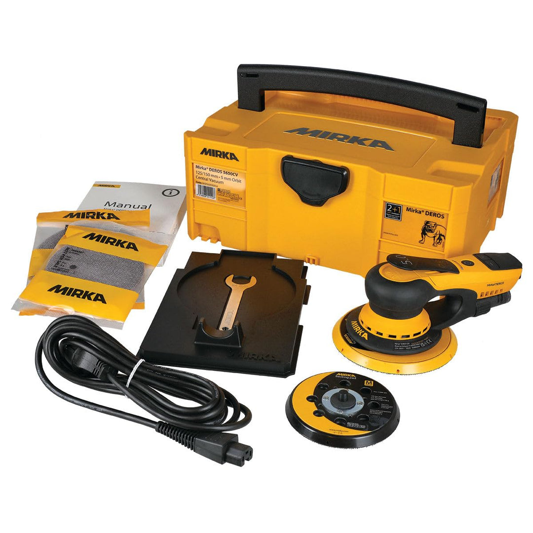 Mirka Deros 5650cv 125/150mm Vacuum Orbit 5mm Kiste