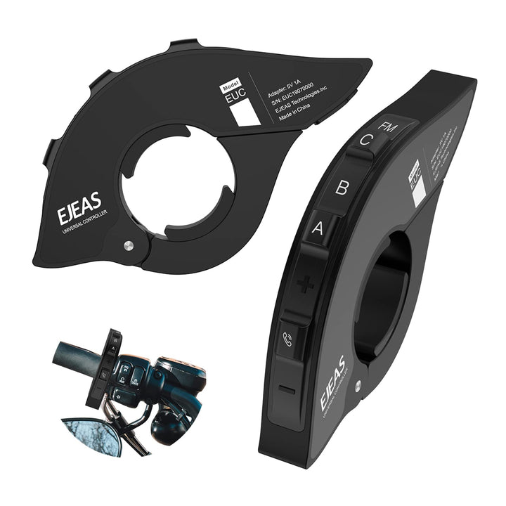EJEAS EUC Motorrad-Fernbedienungsgriff Wird verwendet, Q2/Q7/V4 Plus/Q4 Motorradhelm Bluetooth-Gegen