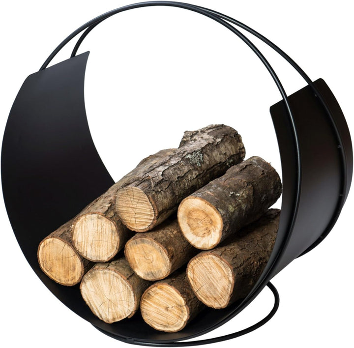 VASNER Situro S1/S2 Holzkorb, Kaminholzkorb Metall rund modern, praktische Brennholz Aufbewahrung, F