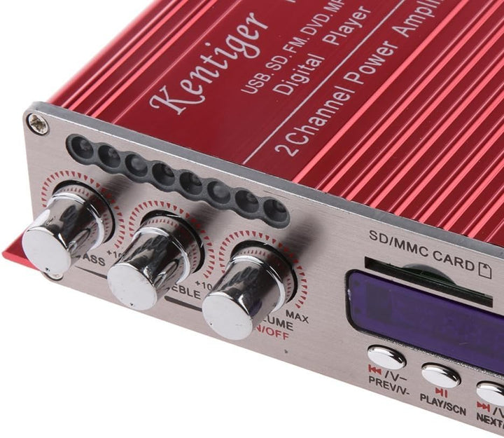 12V HiFi Stereo Bluetooth Digitalaudioverstärker USB SD DVD FM Audio Radio Stereo MP3