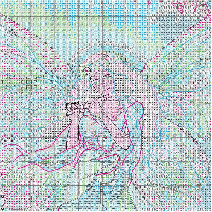 DIMENSIONS Gold: Counted Cross Stitch: Spring Fairy, 36 x 30.5cm
