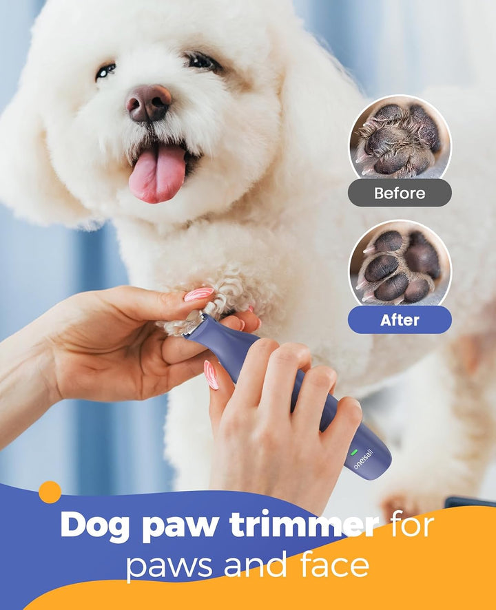 oneisall 4in1 Leise Schermaschine Hund Katze, Wiederaufladbar Hundeschermaschine&amp;Pfotentrimmer&amp;Krall