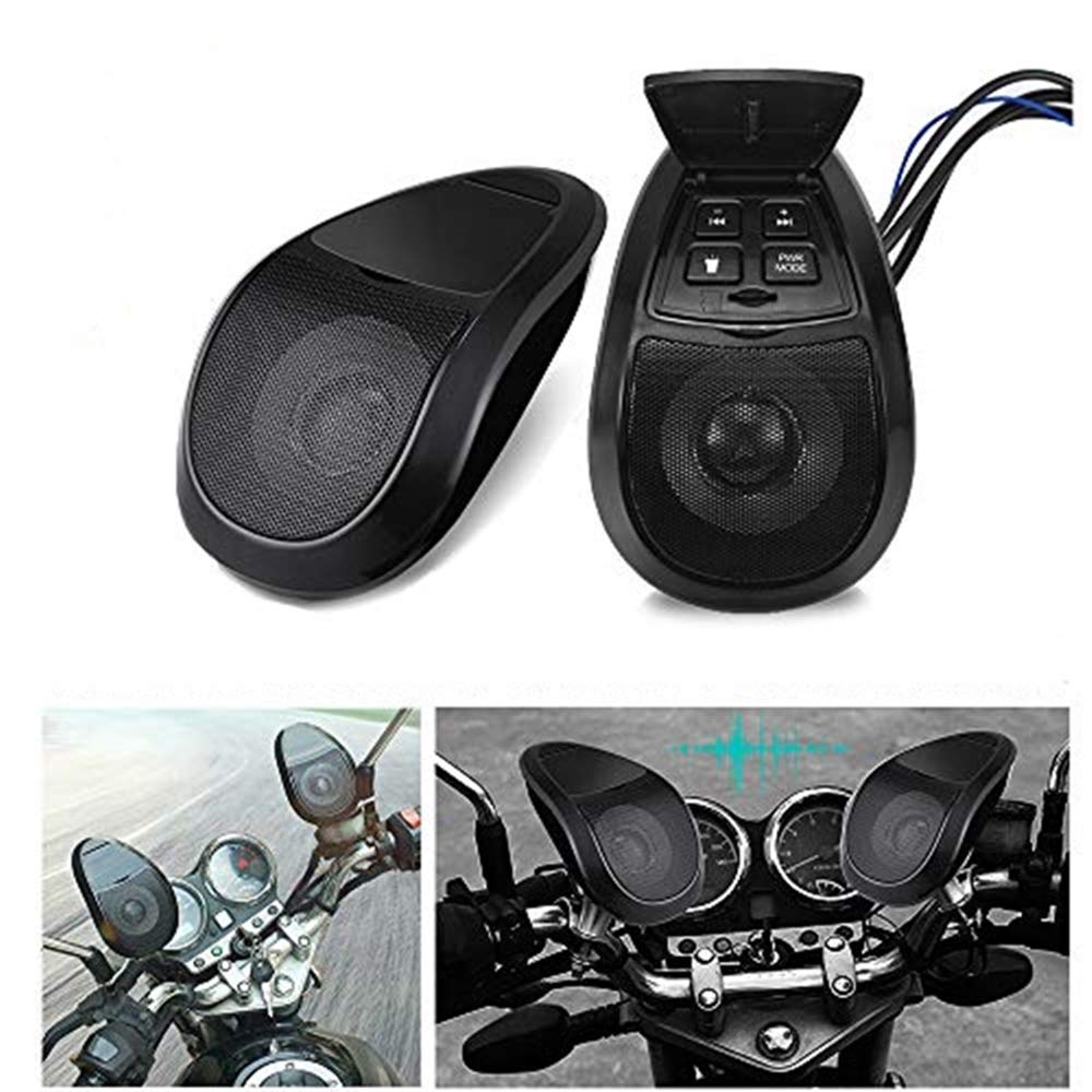 MASO Motorrad Audio Lautsprecher Motorrad Bluetooth Wireless MP3 Musik Player Wasserdichtes FM Radio
