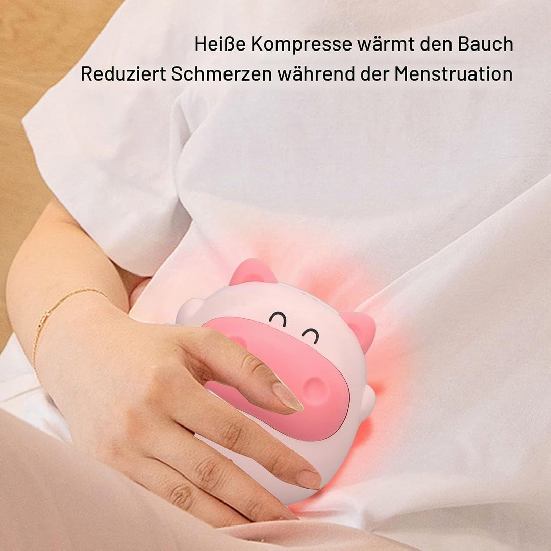 Niedlicher Schweine-Handwärmer, USB-Handwärmer mit Licht, Wiederaufladbarer Handwärmer, Elektrischer