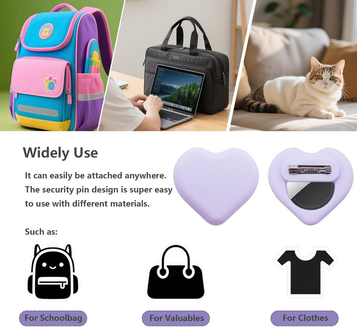 LOSHALL 4er Pack AirTag Halter Versteckte Schutzhülle für Kinder, Anti-Entfernung Silikon Hülle mit
