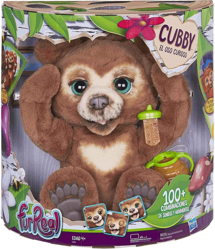 FurReal Cubby, Mein Knuddelbär, interaktives Plüschtier, ab 4 Jahren Braun