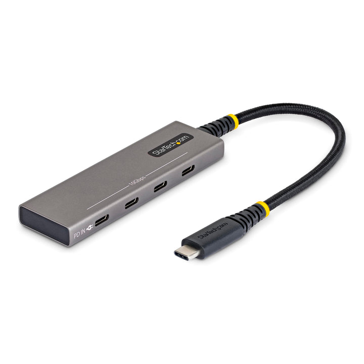 StarTech 4-Port USB-C Hub 10Gbps mit 100W Power Delivery (309B-USBC-HUB) | 4x USB-C, Überstromschutz
