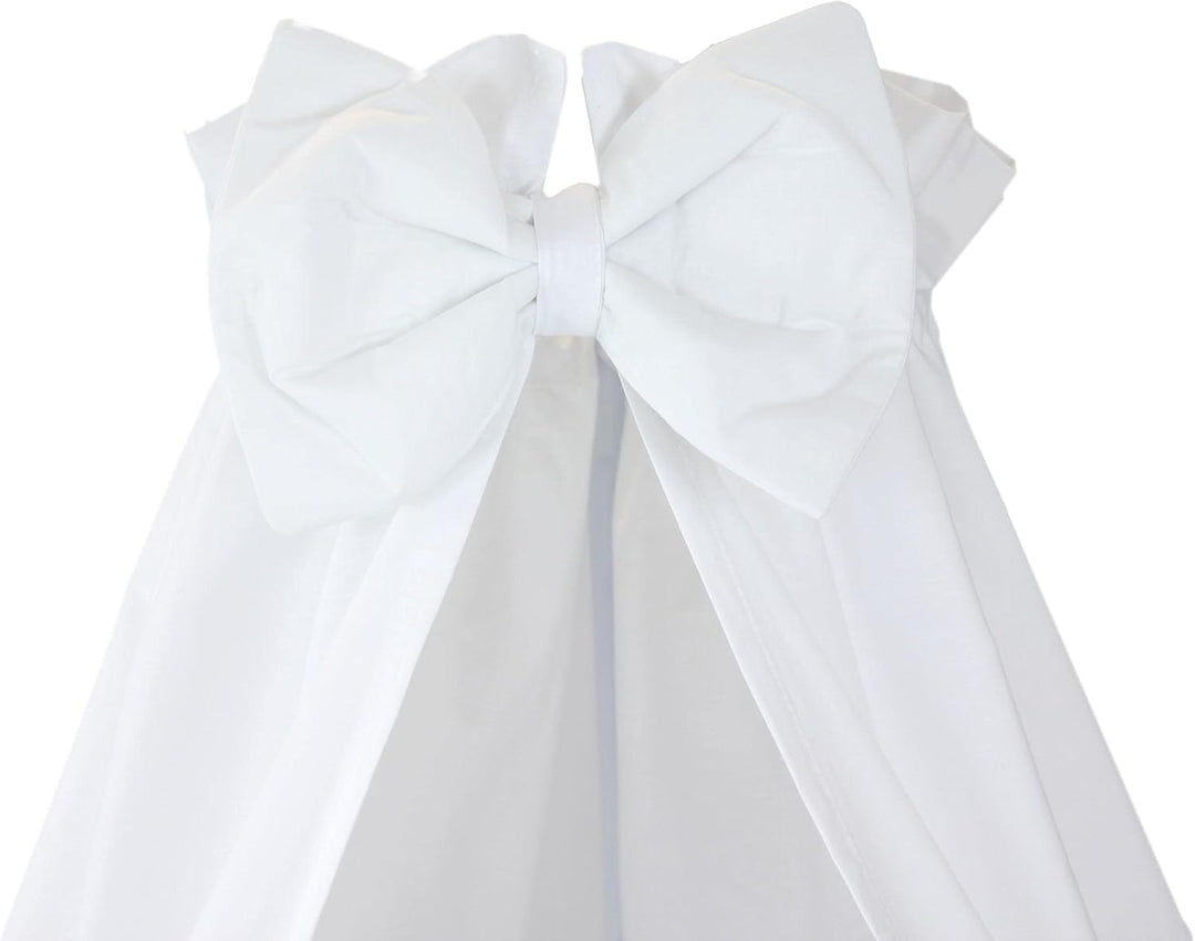 TupTam Babybett Himmel mit Schleifchen, Farbe: Weiss, Grösse: ca. 160x240 cm H240 x B160 cm (1er Pac