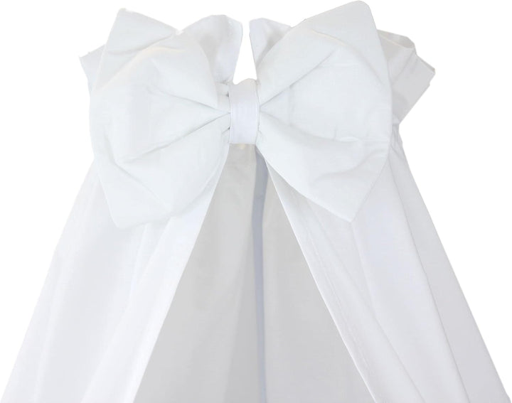 TupTam Babybett Himmel mit Schleifchen, Farbe: Weiss, Grösse: ca. 160x240 cm H240 x B160 cm (1er Pac