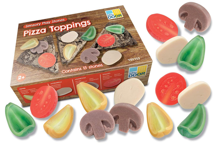 Pizza-Belag – sensorische Spielsteine