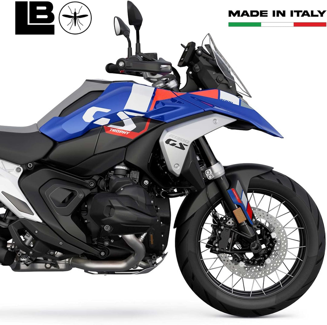 LABELBIKE 3D Motorrad Kotflügelaufkleber kompatibel mit BMW | R1300GS, Harzschutz, Kratzfestigkeit,