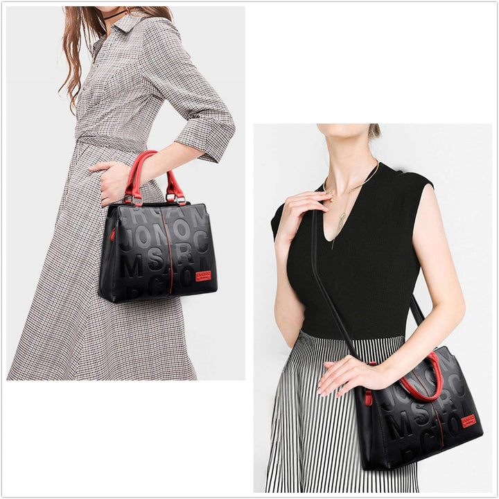 BUKESIYI Damen Tasche Umhängetasche Handtasche Frauen Klein Schultertasche Weekender Lack PU Leder C