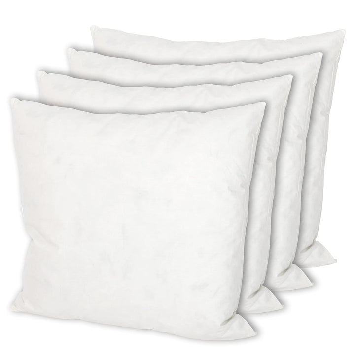 MSS e.K. 4er Set Federkissen | Grösse: 20 cm x 20 cm | Füllgewicht: je 70 Gramm | 100% Baumwolle | k