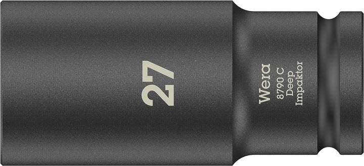 Wera 05004841001 8790 C Impaktor Deep Set 1, Steckschlüsseleinsatz Satz, 11-teilig Schwarz Single, S