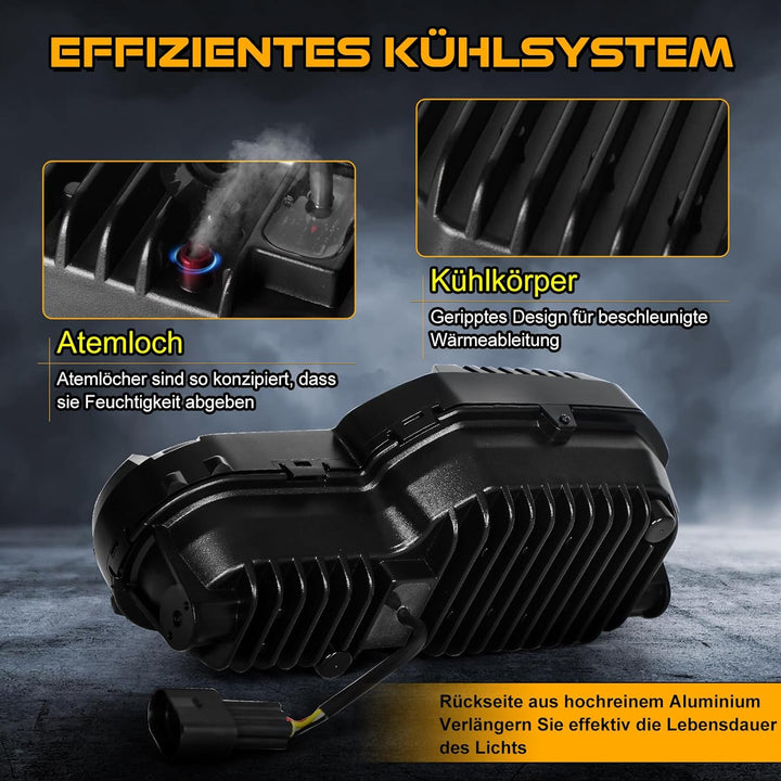 REALOVE LED Scheinwerfer kompatibel mit Motorrad F800GS F800GS Abenteuer F700GS F650GS Frontleuchte