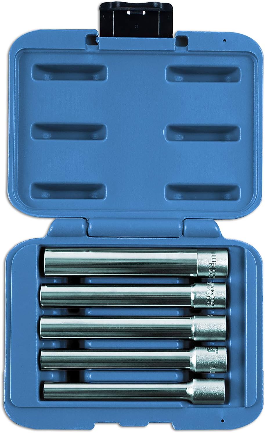Laser 7032 Steckschlüssel-Set, extra lang, mehrfarbig, 3/8 Zoll, 5-teilig