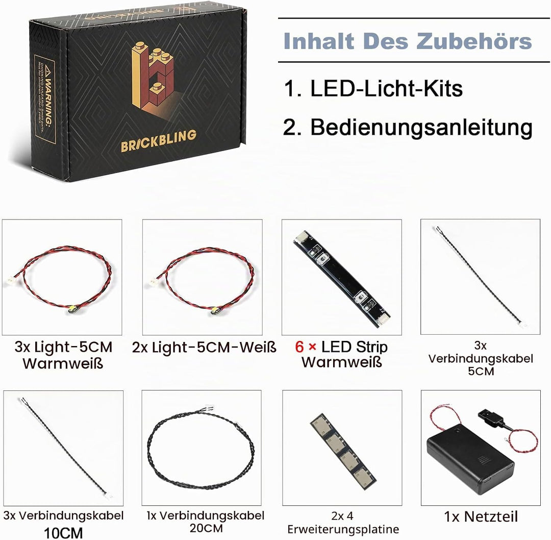 Led Licht Set Kompatibel mit Lego Knight Bus Adventure 76446 (Kein Modell), Dekorationsbeleuchtungss
