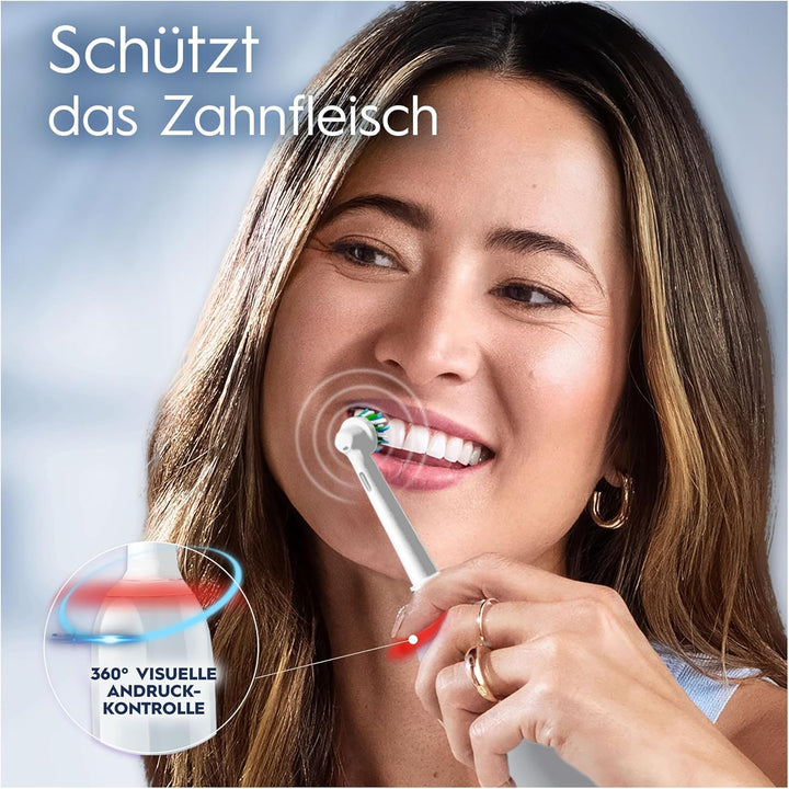 Oral-B PRO 3 3000 Elektrische Zahnbürste/Electric Toothbrush, 2 CrossAction Aufsteckbürsten, mit 3 P