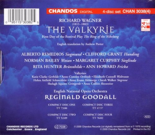 Wagner. Opera In English - Die Walküre (Gesamtaufnahme), Audio-CD