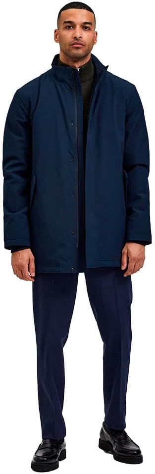 SELETED HOMME Herren Slhpeel Coat B Noos Jacke, Sky Captain