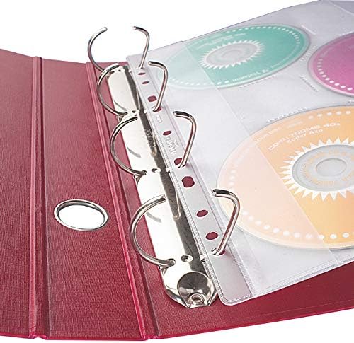 VELOFLEX 4359000 - CD-Hülle DBGM, 10er Packung DIN A4 für 3 CDs, mit Verschlussklappe glasklar 5er P