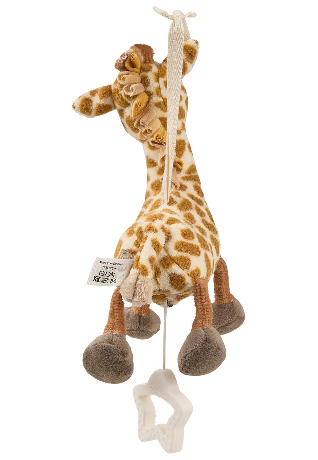 Sterntaler Spieluhr S Giraffe Kaya – kleine Spieluhr aus weichem Stoff – entnehmbares Spielwerk – Me