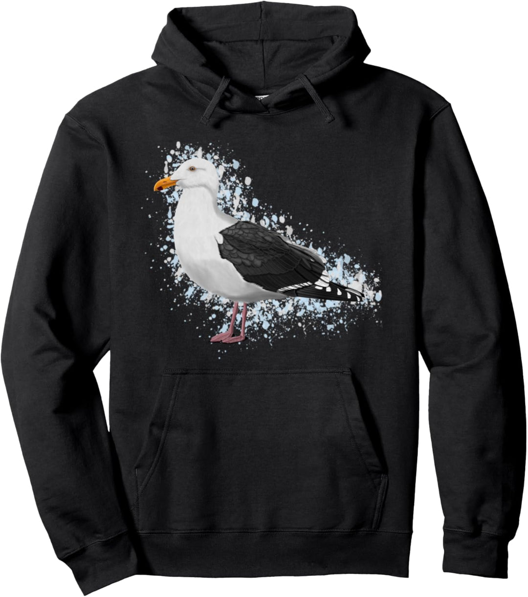 Möwe Vogel Singvogel Vogelfreund Ornithologe Gartenvogel Pullover Hoodie