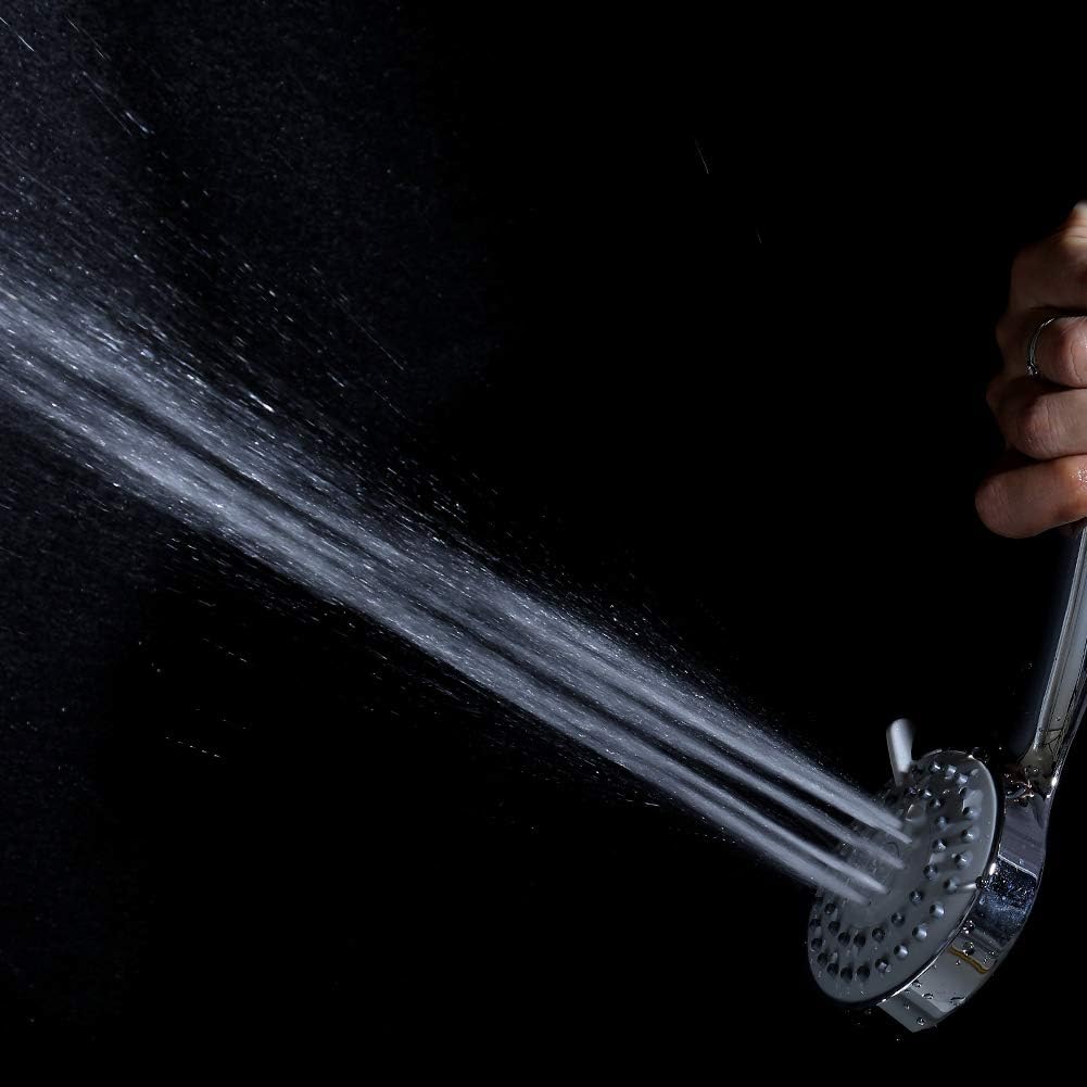 JQKX Duschkopf mit Schlauch 1,5M Hochdruck 3 Strahlarten Handheld mit Brauseschlauch und Teflonband