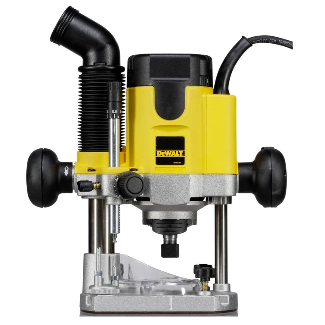 DeWalt 1.100 Watt Oberfräse (Leerlaufdrehzahl 8.000 - 24.000 min-1, Fräskorbhub 55 mm, max Fräs-ø 36
