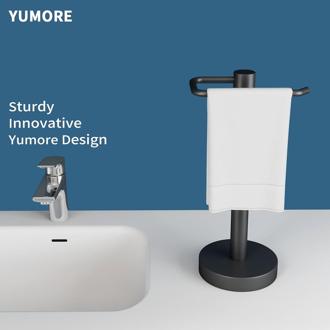 YUMORE Handtuchständer für Arbeitsplatte Handtuchhalter Stehend Edelstahl Waschlappenständer 41 * 19