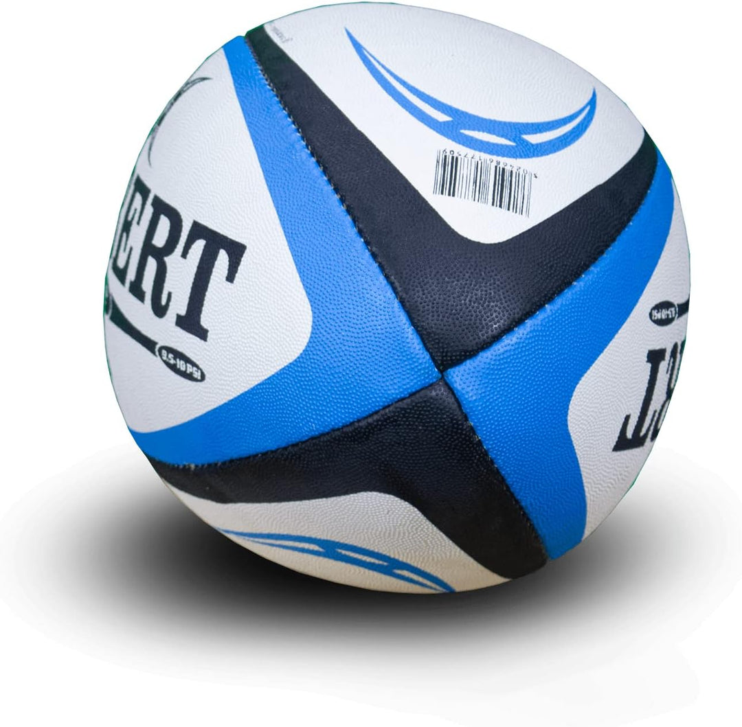 Gilbert Omega Match Rugbyball für Herren Size 5 blau / schwarz, Size 5 blau / schwarz