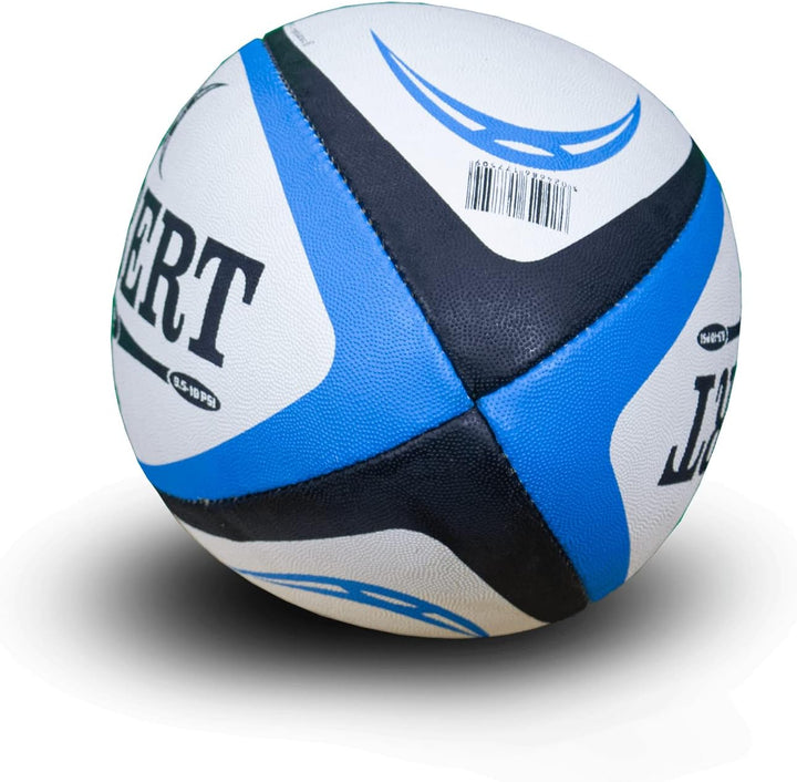 Gilbert Omega Match Rugbyball für Herren Size 5 blau / schwarz, Size 5 blau / schwarz