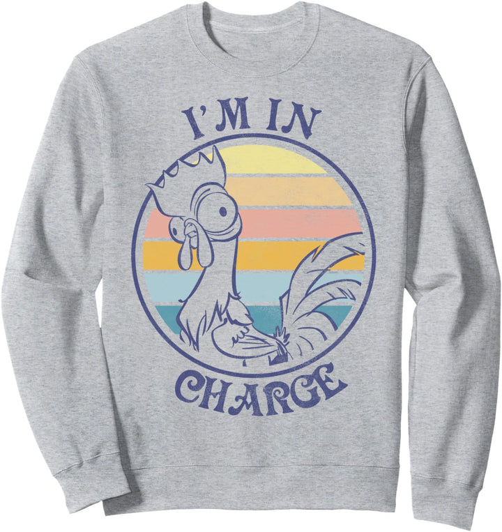 Disney Moana Hei Hei I'm In Charge Sunset Fleece Sweatshirt